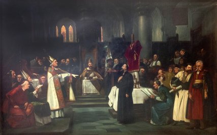 Mistr Jan Hus před koncilem