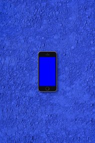 BLUE #4 225004, z cyklu Tekuté krystaly RGB, Remediace